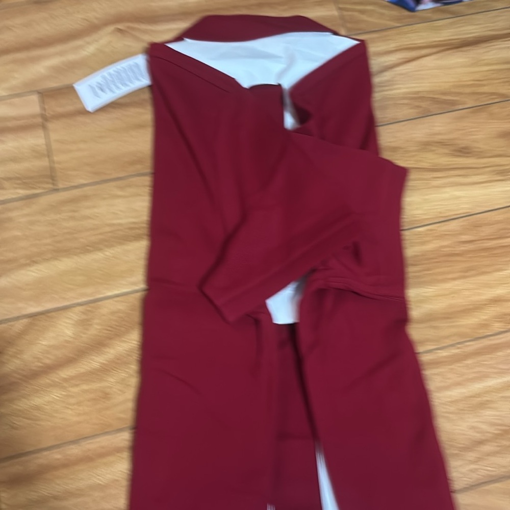 Lacoste Deep Red Polo with Crocodile Logo - Picture 4 of 5